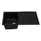 Alfi Brand Black 34" Sgl Bowl Granite Composite Kitchen Sink W/ Drainboard AB1620DI-BLA - alternate 7